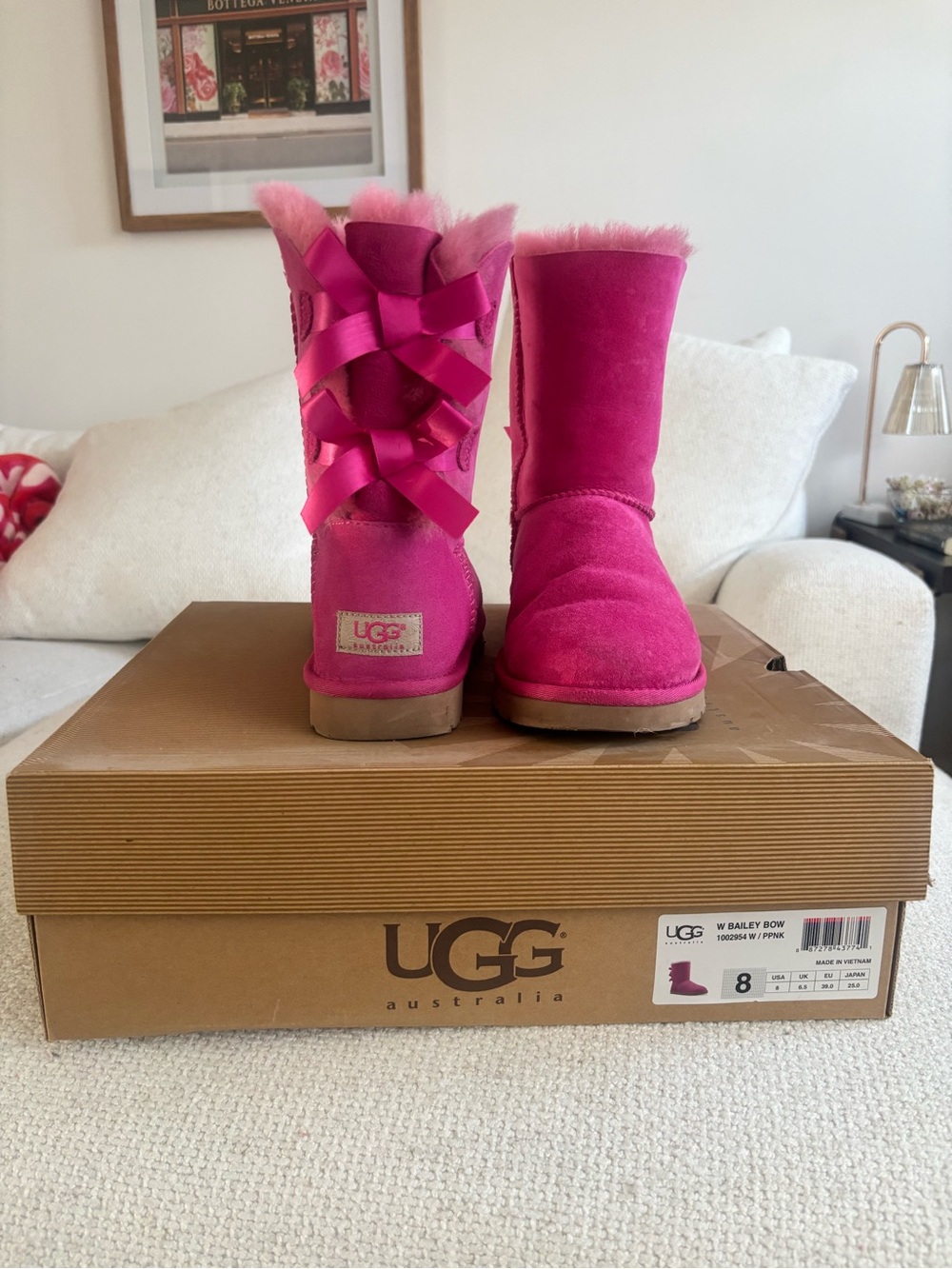 UGGs with Bailey Bow - Pink